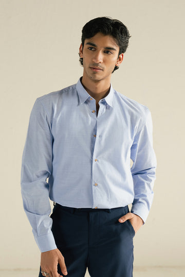 MAYA BLUE COTTON SHIRT